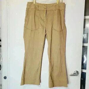 Joie High Waist bootcut wide leg brown pants sz 14